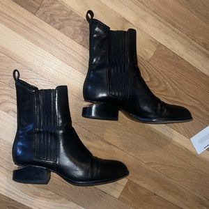 Alexander Wang Anouck Chelsea Boot with Rose Gold Heel